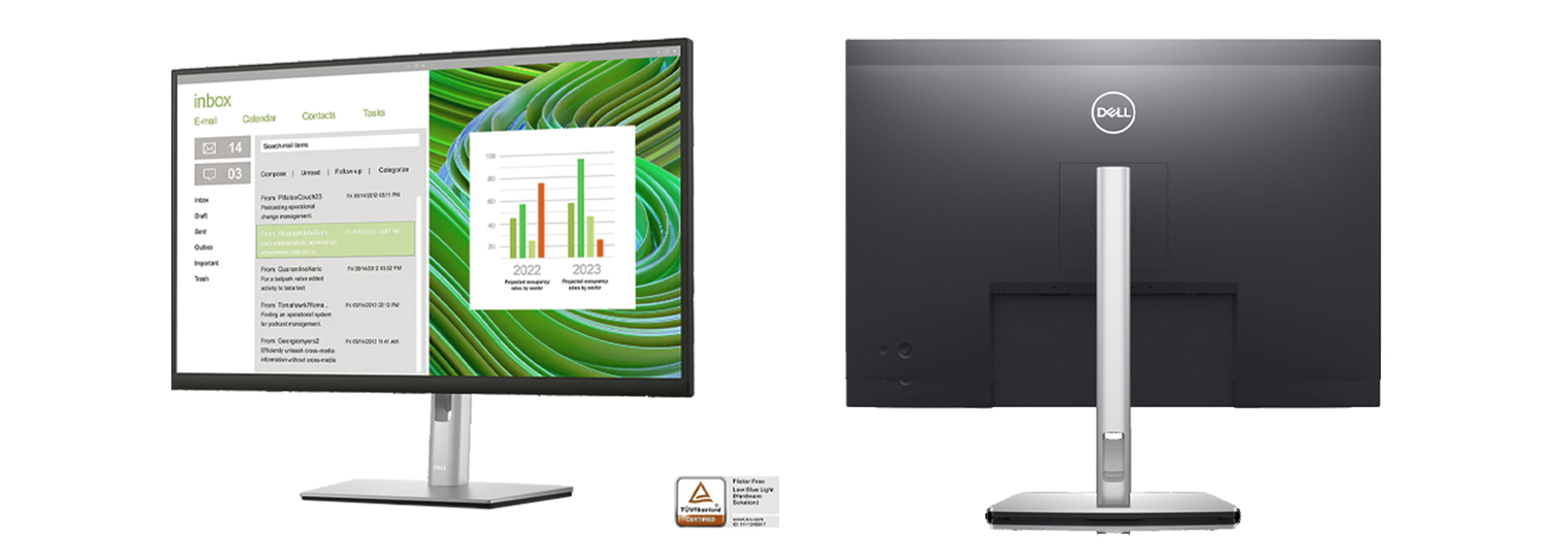 Dell 27 Monitor – P2723D:Maximum productivity. Maximum comfort